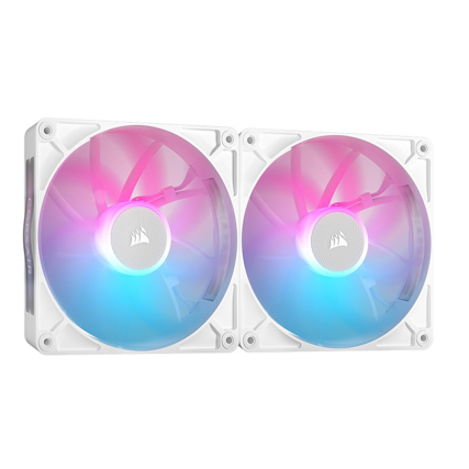 Ventilador Corsair iCUE LINK RX140 RGB 140mm Blanco Doble Pack para Gabinete