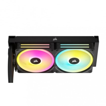Enfriamiento Líquido Corsair iCUE LINK H100i RGB AIO 240mm para CPU con 2 Ventiladores Negro