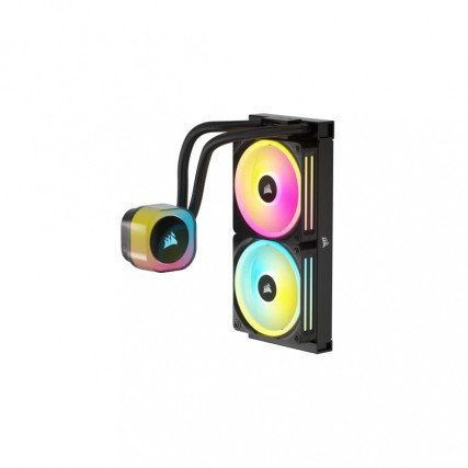 Enfriamiento Líquido Corsair iCUE LINK H100i RGB AIO 240mm para CPU con 2 Ventiladores Negro
