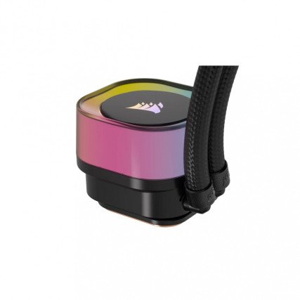 Enfriamiento Líquido Corsair iCUE LINK H100i RGB AIO 240mm para CPU con 2 Ventiladores Negro