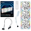Kit 3 Ventiladores Lian Li UNI FAN SL Wireless 120mm ARGB White 2000RPM PWM para Gabinete