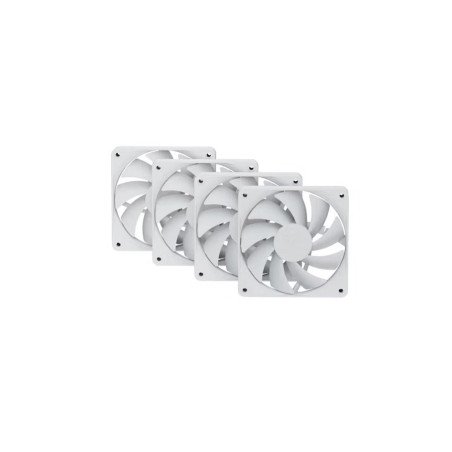 VENTILADOR P/GABINETE HYTE (FAN-HYTE-FA12-WW-4) FA12 120MM PWM FAN 4 PACK,SNOW WHITE/BLANCO