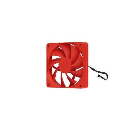 Kit 4 Ventiladores HYTE FA12 120mm PWM Wild Cherry para Gabinete Alto Flujo de Aire Rojo