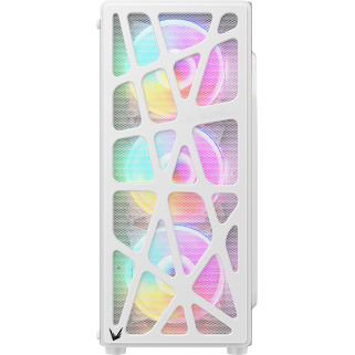 Gabinete Formula Mana Mid ATX White con Ventiladores LED, USB 3.0 y Type-C