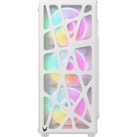 Gabinete Formula Mana Mid ATX White con Ventiladores LED, USB 3.0 y Type-C