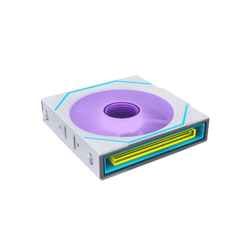 Ventilador Lian Li UNI FAN SL-INF Wireless 120mm White ARGB PWM Infinity Mirror para Gabinete PC
