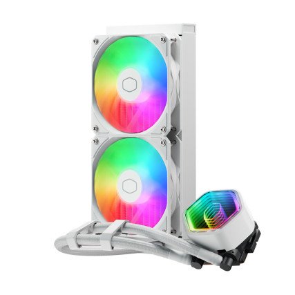 Refrigeración Líquida Cooler Master MasterLiquid 240 Core II ARGB Blanco para CPU LGA1851/AM5