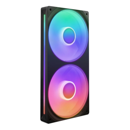 Kit de Ventiladores NZXT U240 Unibody RGB 240mm Single Frame Negro Alto Flujo 2400RPM para Gabinete PC