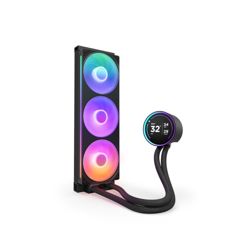 Ventilador NZXT Kraken Elite 360 RGB V2 LCD para CPU 360mm 2800RPM Negro