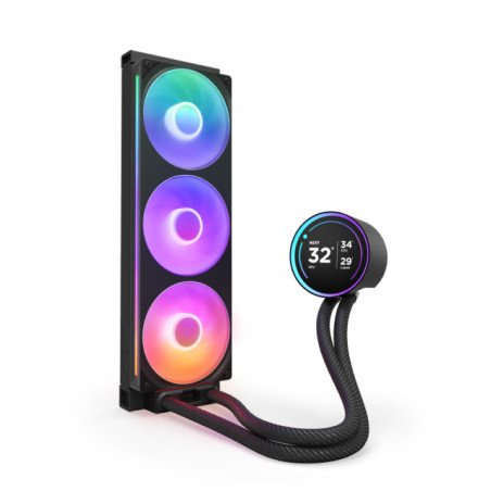 Ventilador NZXT Kraken Elite 360 RGB V2 LCD para CPU 360mm 2800RPM Negro