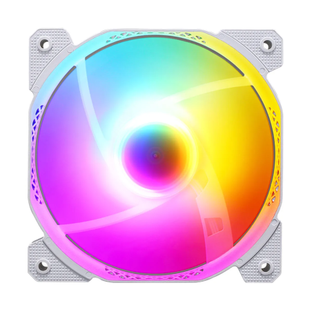 Ventilador Formula Cosmic 12WH White 120mm con Aspas ARGB para PC Gaming Alto Flujo de Aire
