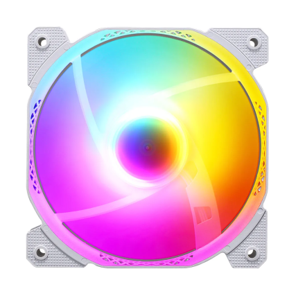 Ventilador Formula Cosmic 12WH White 120mm con Aspas ARGB para PC Gaming Alto Flujo de Aire