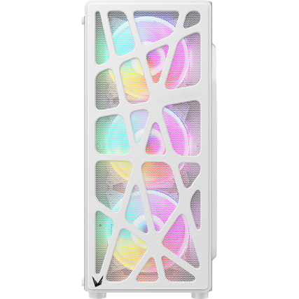 Gabinete Formula MANA White Mid Tower ATX con Ventiladores LED, USB 3.0 y Puerto USB Type-C
