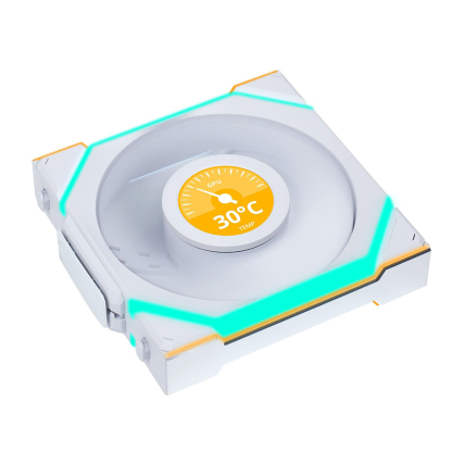 Ventilador Lian Li UNI FAN SL Wireless LCD 120mm White con Pantalla 1.6" ARGB para Gabinete Gaming