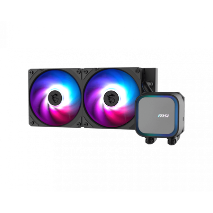 Ventilador CPU MSI MAG CoreLiquid A13 240 ARGB 240 mm Doble Fan Refrigeración Líquida Negro