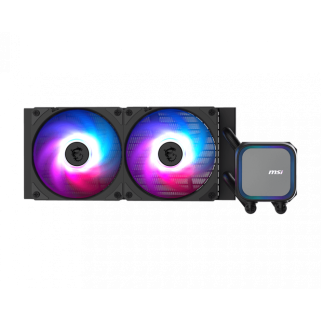 Ventilador CPU MSI MAG CoreLiquid A13 240 ARGB 240 mm Doble Fan Refrigeración Líquida Negro