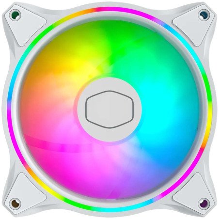 Ventilador Cooler Master MasterFan MF120 Halo ARGB 120mm Blanco para Gabinete MFL-B2DW-18NPA-R1