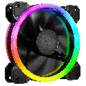 Ventilador Cooler Master MF120 S2 ARGB 120mm 3 Pines 16 LEDs para Gabinete MFW-B2DN-12NFA-S2
