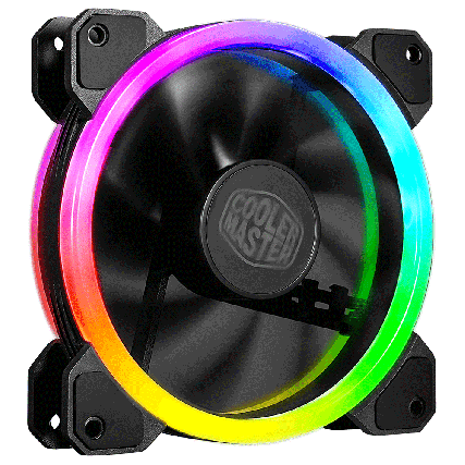 Ventilador Cooler Master MF120 S2 ARGB 120mm 3 Pines 16 LEDs para Gabinete MFW-B2DN-12NFA-S2