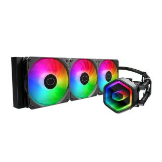 Enfriamiento líquido Cooler Master MasterLiquid 360 Core II ARGB para CPU 360mm negro alto rendimiento