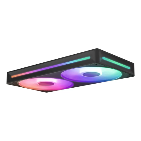Kit ventiladores NZXT U240 Unibody RGB 240mm negro doble ventilador alto rendimiento