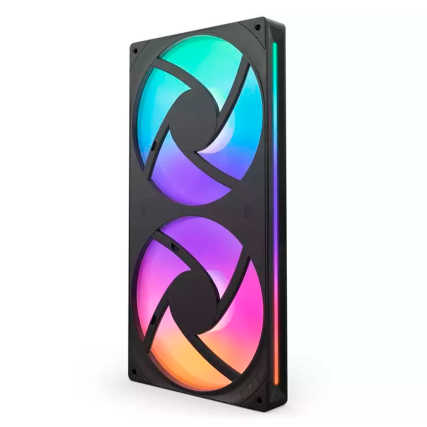 Ventilador NZXT U280 RGB 280mm negro Uni-Body para gabinete alto rendimiento