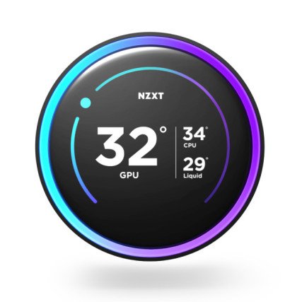 Enfriamiento líquido NZXT Kraken Elite 360 RGB V2 LCD negro para CPU 360mm