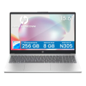 Laptop HP 15-FD0133WM 15.6" Intel Core i3-N305 8GB RAM 256GB SSD Windows 11 Home Plata