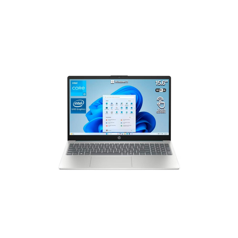 Laptop HP 15-FD0130WM 15.6" Touch Intel Core i3-N305 8GB RAM 256GB SSD Windows 11 Home Azul
