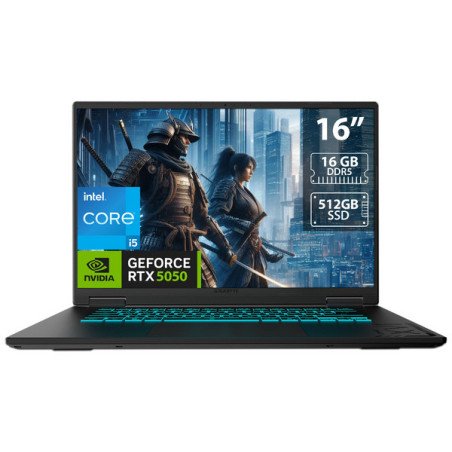 Laptop Gamer Gigabyte A16 16" Intel Core i5-13420H RTX 5050 16GB DDR5 512GB SSD 165Hz