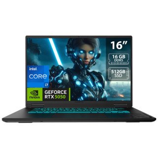 Laptop Gamer Gigabyte A16 16" Intel Core i7-13620H RTX 5050 16GB DDR5 512GB SSD 165Hz