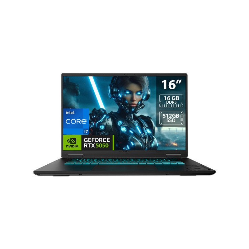 Laptop Gamer Gigabyte A16 16" Intel Core i7-13620H RTX 5050 16GB DDR5 512GB SSD 165Hz Laptop Gamer Gigabyte A16 16" Intel Core i7-13620H RTX 5050 16GB DDR5 512GB SSD 165Hz