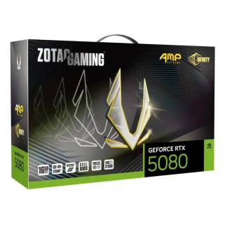 Tarjeta de Video Zotac RTX 5080 AMP Extreme Infinity 16GB GDDR7 PCIe 5.0 3DP Triple Fan