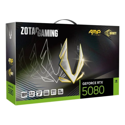 Tarjeta de Video Zotac Gaming GeForce RTX 5080 AMP Extreme Infinity 16GB GDDR7 256-bit PCIe 5.0