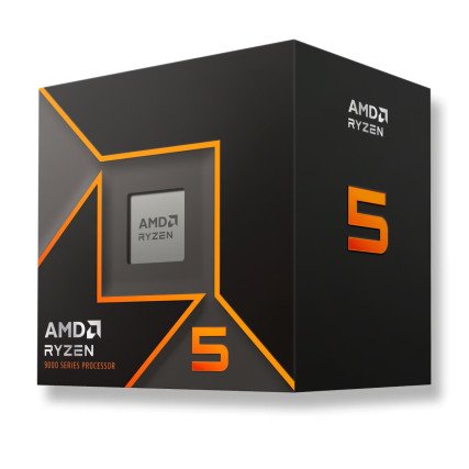 Procesador AMD Ryzen 5 9600 6 Núcleos 3.8GHz AM5 con Gráficos Integrados y Disipador
