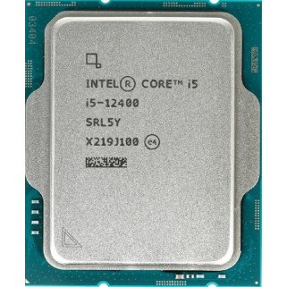 Procesador Intel Core i5-12400 Tray S-1700 6 núcleos hasta 4.40GHz 65W UHD Graphics, Sin ventilador