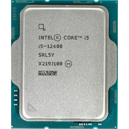 Procesador Intel Core i5-12400 Tray S-1700 6 núcleos hasta 4.40GHz 65W UHD Graphics, Sin ventilador