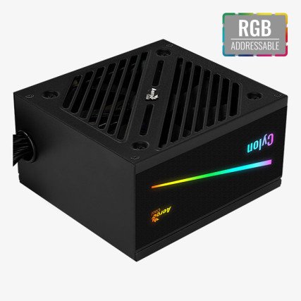 Fuente de Poder Aerocool Cylon 500W 80 Plus Bronze ARGB ATX Iluminación RGB
