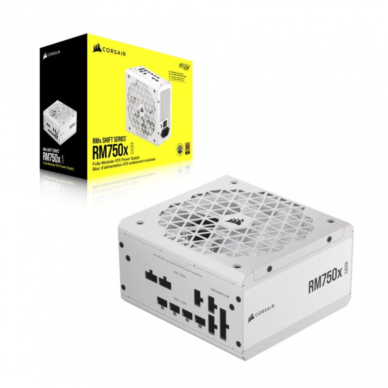 Fuente de Poder Corsair RM750x SHIFT 750W 80 Plus Gold Full Modular Blanca (CP-9020273-NA)