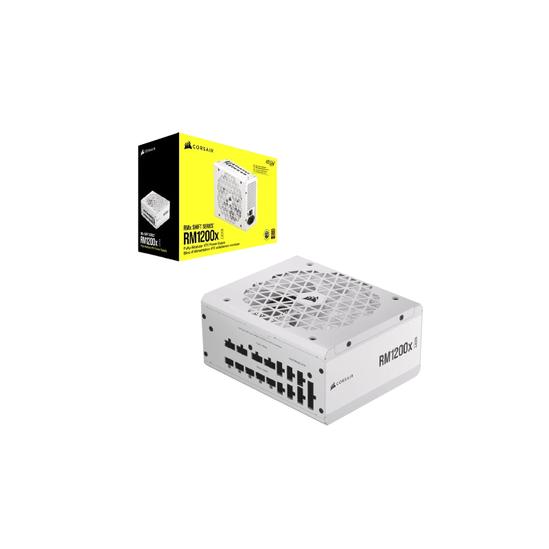 Fuente de Poder Corsair RM1200x SHIFT 1200W 80 Plus Gold Full Modular Blanca (CP-9020276-NA)