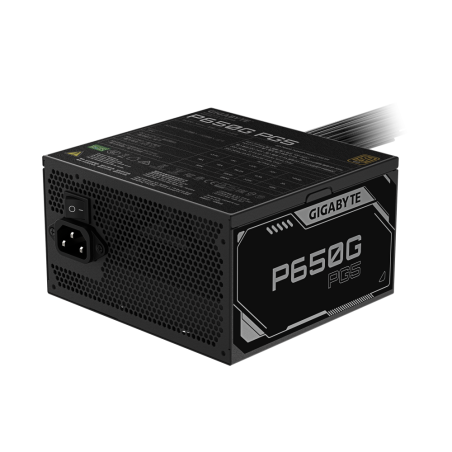 Fuente de Poder Gigabyte GP-P650G PG5 650W PCIe Gen5 16 Pines 80 Plus Gold Negro