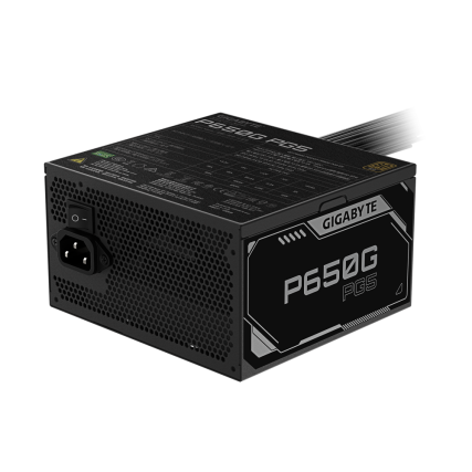 Fuente de Poder Gigabyte GP-P650G PG5 650W PCIe Gen5 16 Pines 80 Plus Gold Negro