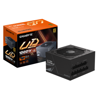 Fuente de Poder Gigabyte GP-UD1000GM-PG5 V2 1000W Full Modular 80 Plus Gold Ultra Durable Negro