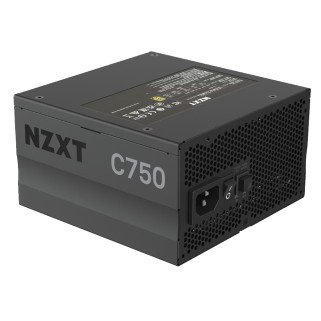 Fuente de Poder NZXT C750 750W 80 Plus Gold ATX Alta Eficiencia Negra