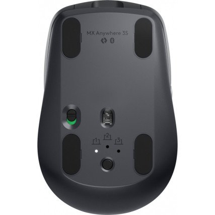 Mouse Inalambrico Logitech MX Anywhere 3S, 8000DPI, Recargable, USB, Negro (910-006932)