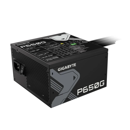 Fuente de Poder Gigabyte 650W 80 Plus Gold No Modular ATX Black para PC Gamer