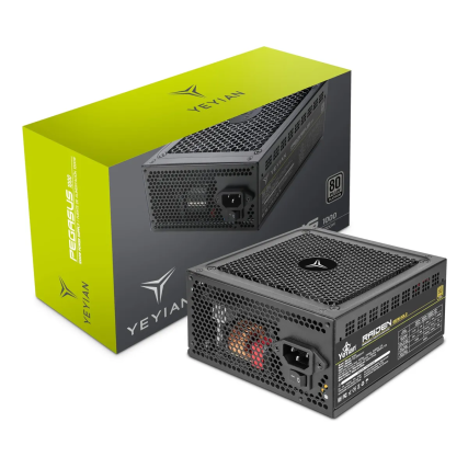 Fuente de Poder Yeyian Pegasus 1000W 80 Plus Platinum ATX Alto Rendimiento para PC Gamer