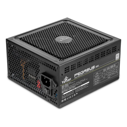 Fuente de Poder Yeyian Pegasus 1000W 80 Plus Platinum ATX Alto Rendimiento para PC Gamer