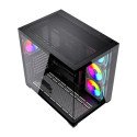 Gabinete Balam Rush Tank Core Ultra GM925 Negro Mid Tower ATX con Cristal Templado