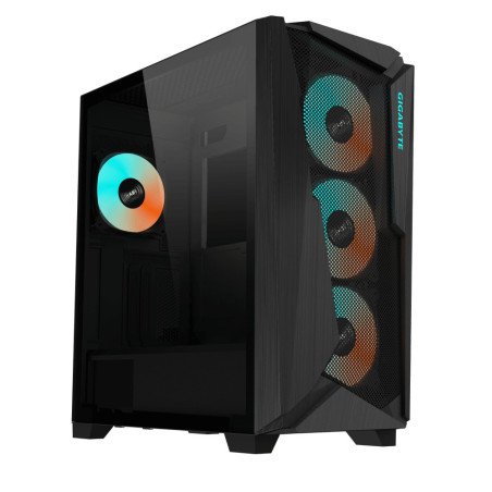 Gabinete Gigabyte Glass C301 E-ATX Negro con 4 Ventiladores ARGB y Cristal Templado